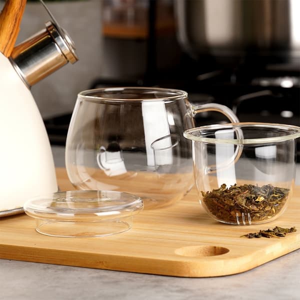 GLASKOP 400ml MED INFUSER OG LÅG 139815