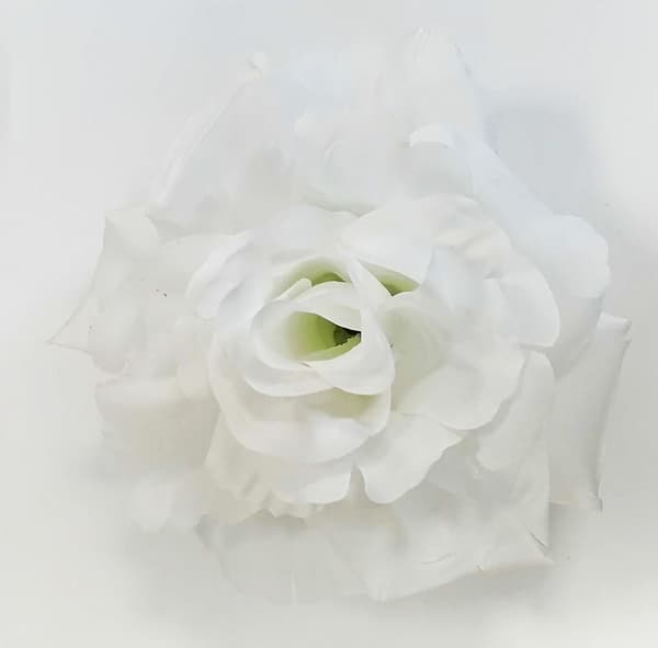 Konstgjord rosblomma vit dekorativ