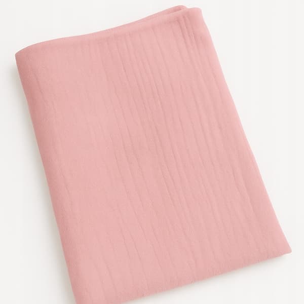 Barnsänglakan 120x60 musselin med elastik rosa