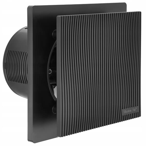 VENTIS LINEA 120 Svart H+T badrumsfläkt