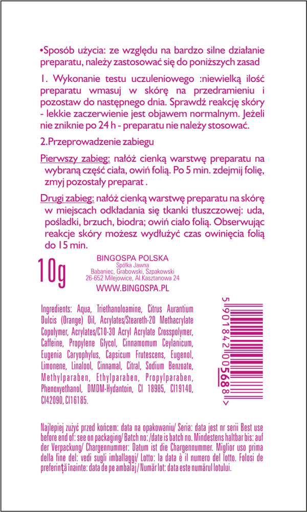 Det stærkeste kanel- og koffeinkoncentrat med peber, BINGOSPA pose