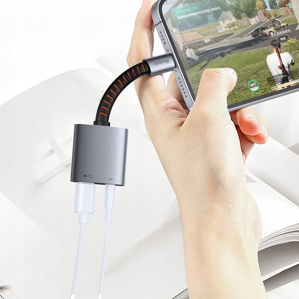 MCDODO USB-C TIL USB-C ADAPTER + MINIJACK 3,5 MM OTG KABEL
