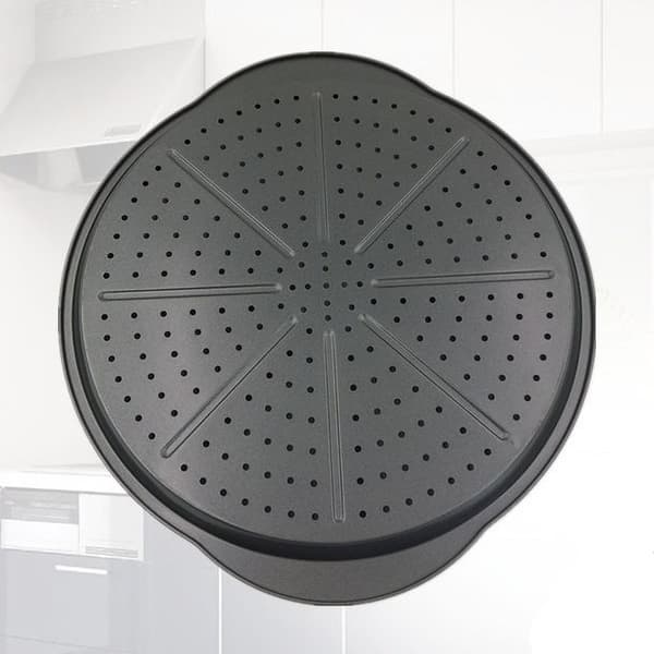 PIZZATÆRTE BAGEPLADE XXL KULSTÅLSBAKKE 33 CM