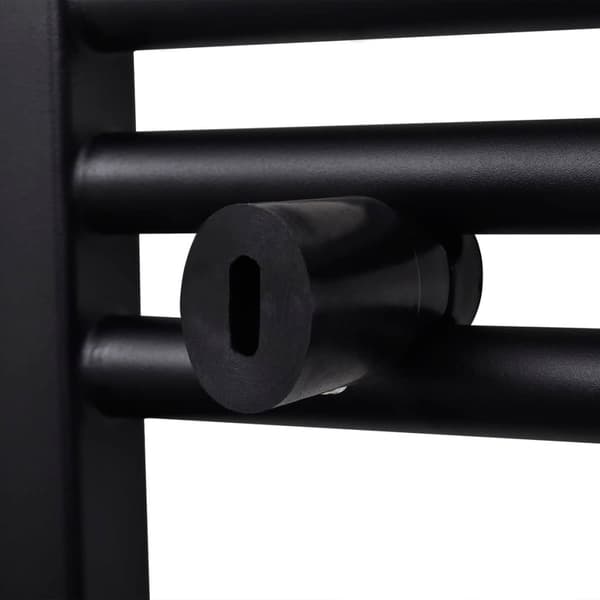 Badrumsradiator, böjd, 500 x 1160 mm, svart