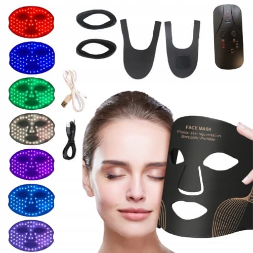 7-färgad LED-ansiktsmask - ljusterapi
