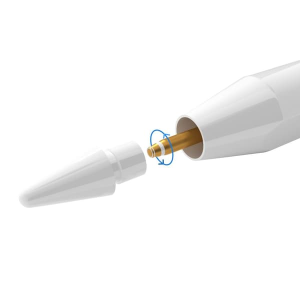 TECH-PROTECT DIGITAL MAGNETISK STYLUS PEN TIL 2 IPAD, HVID