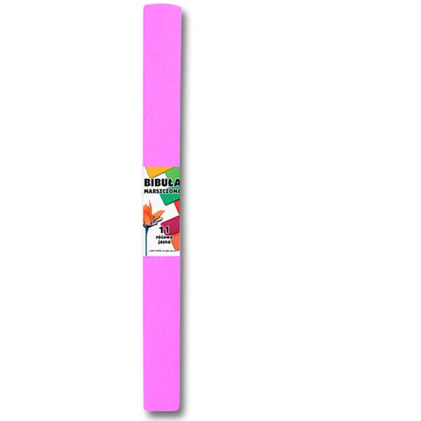 Ljusrosa skolkräppapper 50 x 200 cm
