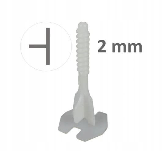 Skruv T-form TwistLevel nivåsystem 2 mm