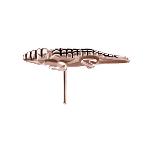 PI-032 tryckknappslåda krokodil roséguld