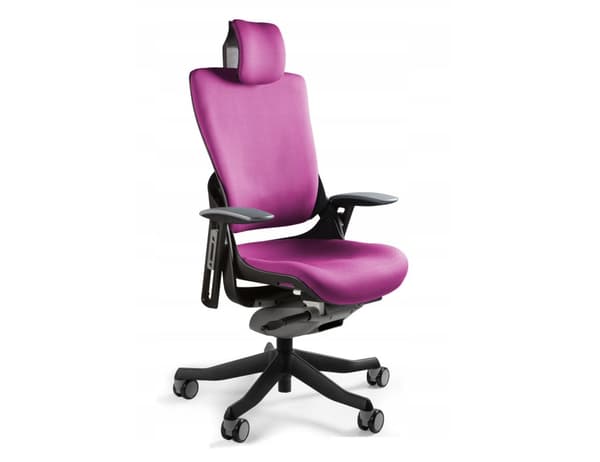 Wau 2 BL401 kontorstol, magenta/sort stof
