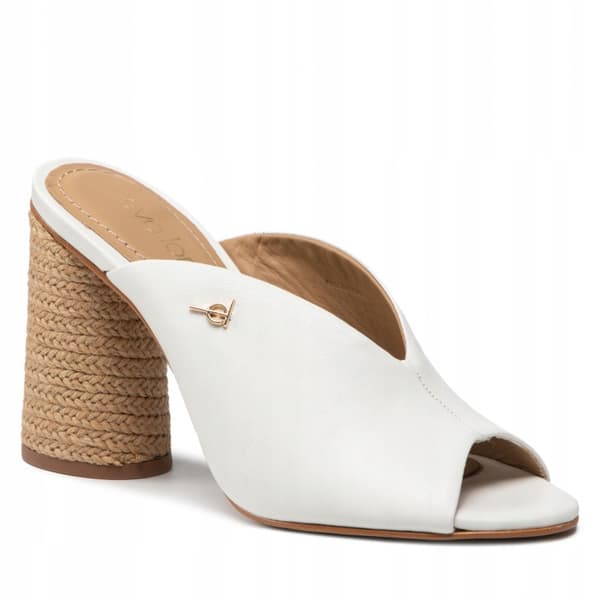 EVA LONGORIA HVIDE LÆDER FLIP-FLOPS 36 0Z2D2* EU 36 0_2