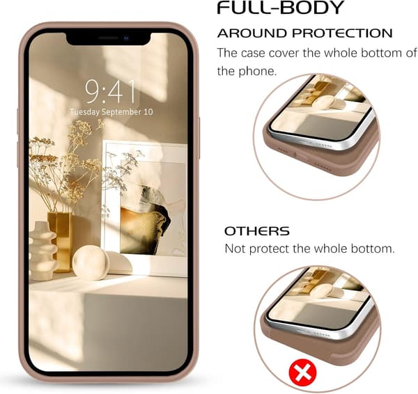 Apple iPhone 12 Pro Max silikonikuori, mintunvihreä, sydän, A2342