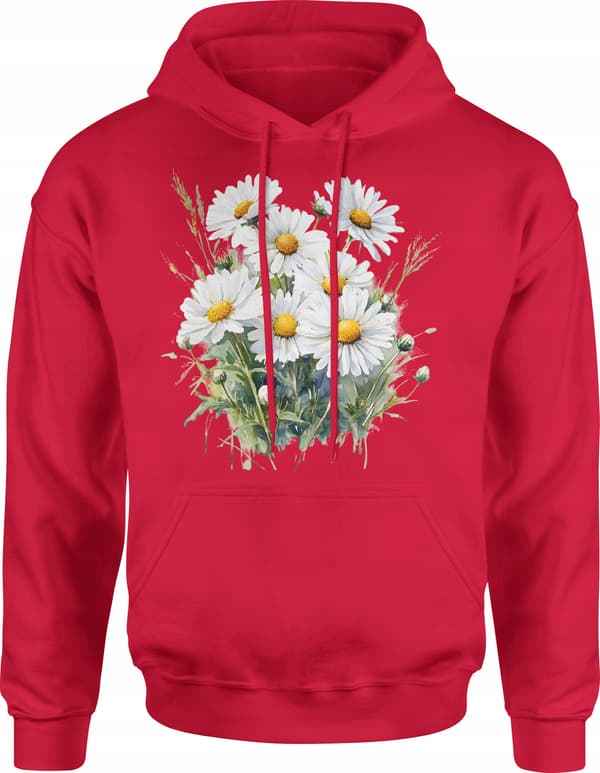 HERRSWEATSHIRT MED BLOMMOR, PRÄSTKÄNOR, VÄXTER, MÖNSTER, BOMULL XL