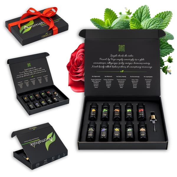 Eteriska oljor Eteriska oljor Set för luftfuktare med diffusor 10x10ml