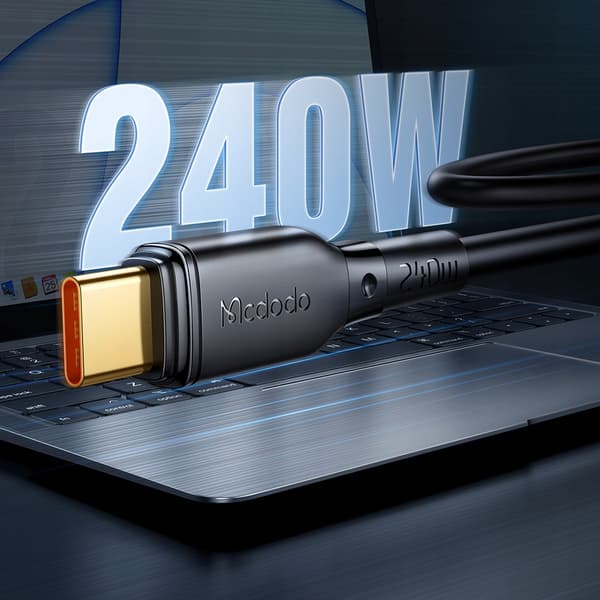 MCDODO USB-C-KABEL SNABBLADDNING FÖR SAMSUNG APPLE USB TYP C 5A 240W 2M