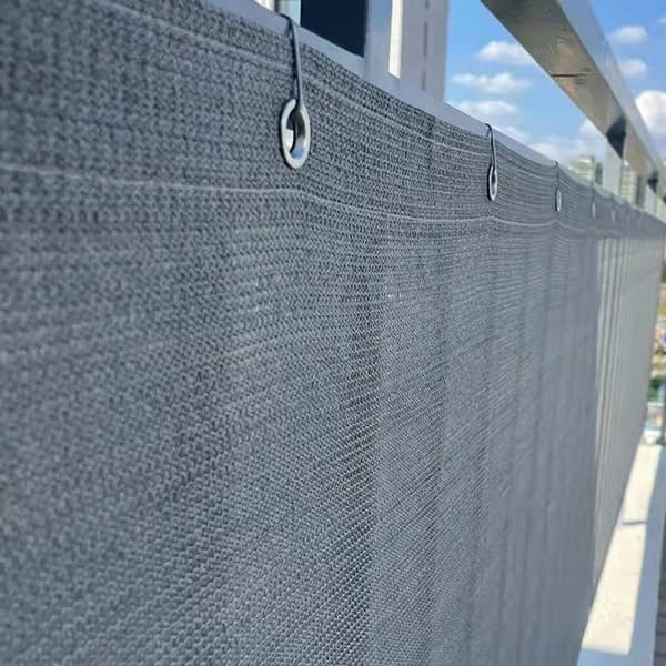 Parvekematon suojus harmaa 1x5 m