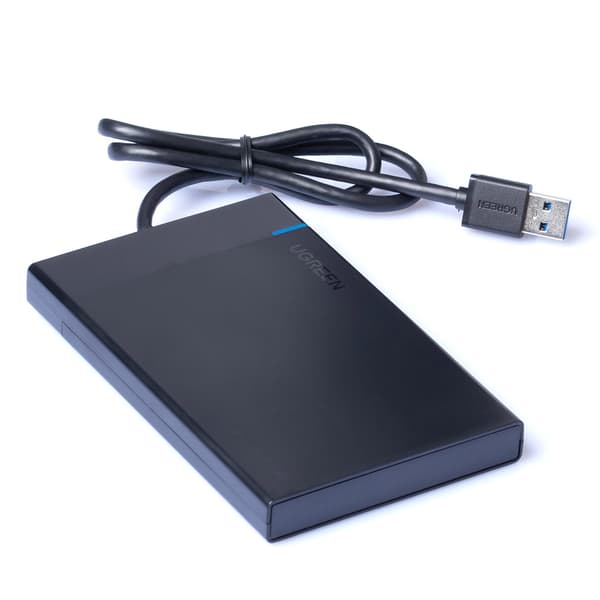Ugreen-sovitinkotelo SATA 2.5'' 5TB USB 3.0 -levylle, musta (US221 30847)