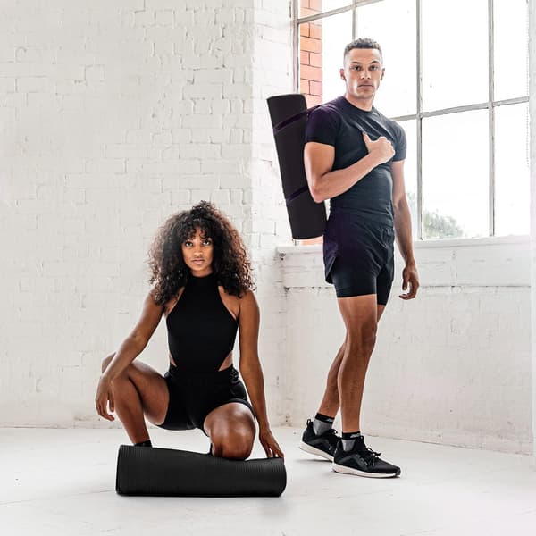 Gummi yoga pilates träningmatta för gym