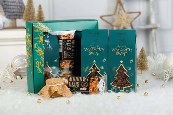presentlåda set för mikkelsdag och jul te med kaffe bar honung
