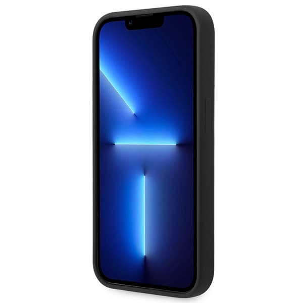 Guess GUHCP14XSLTGK iPhone 14 Pro Max 6,7 sort/sort hårdt cover silikone triangle