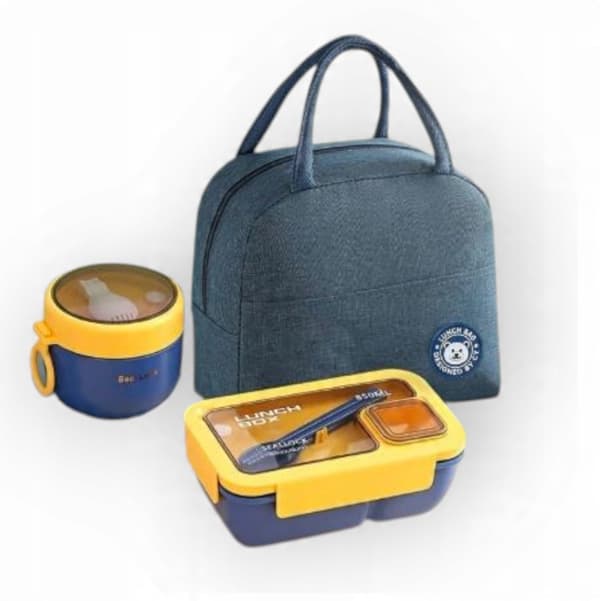 2x termosbehållare för soppa och lunchset + termospåse och bestick