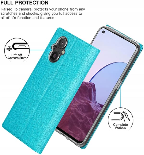 BLÅ LUKKET ETUI TIL ONEPLUS NORD N20 5G