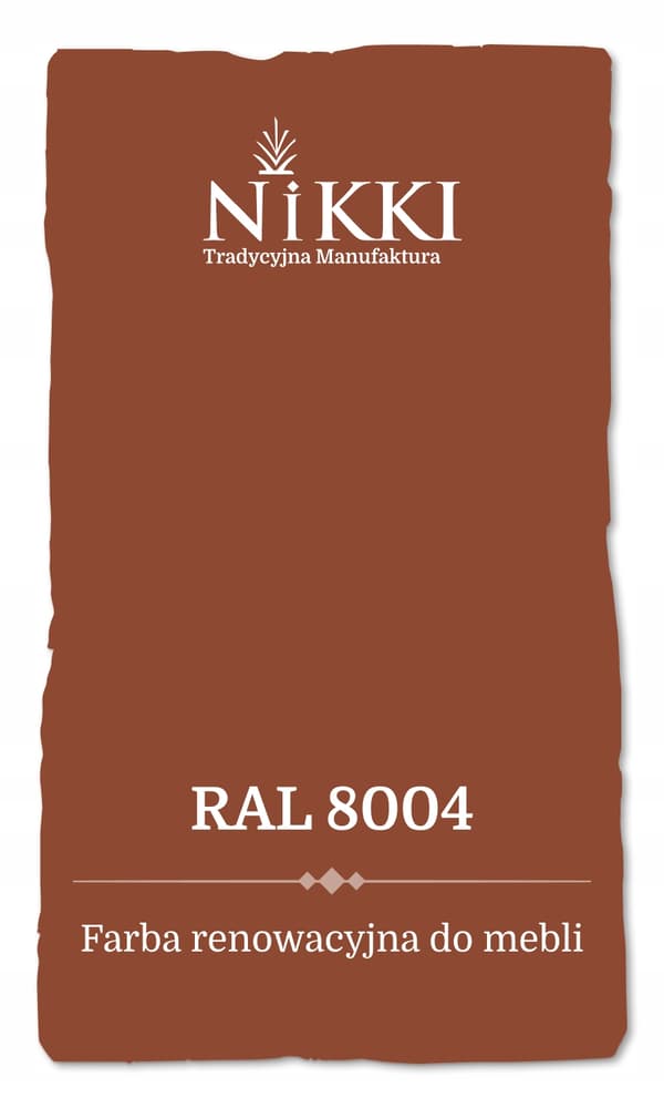 Färg för kökskåpsframsidor tegelfärg RAL8004 matt 1L