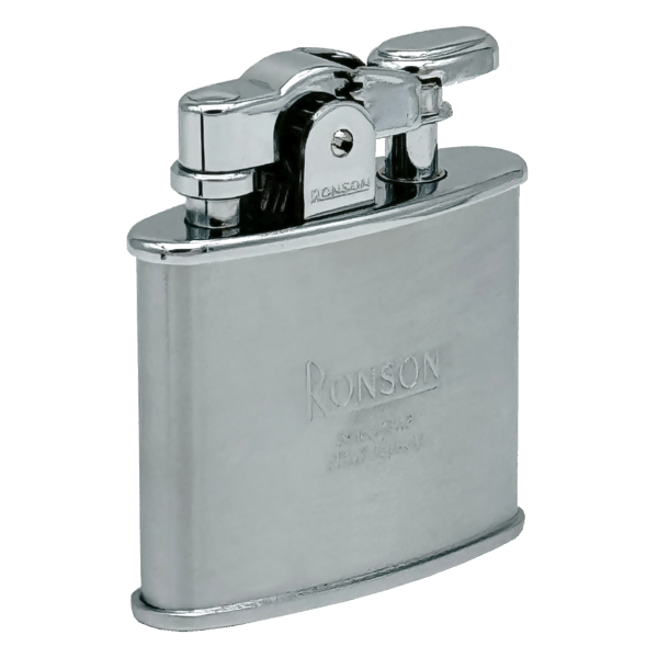 RONSON NOSTALGIA SILVER SATIN Bensin tändare