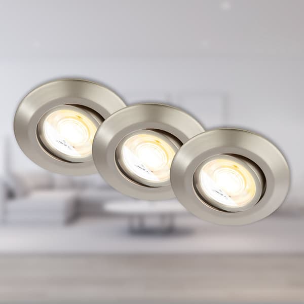 LED infällda downlights, variabla färger, 3x4,9W, vardagsrum, korridor