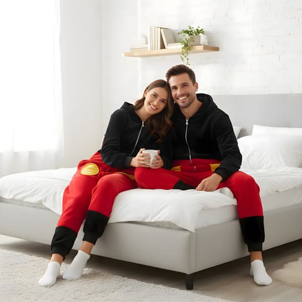 Mickey Mouse Kigurumi Pyjamas Kostume Størrelse: 145-155 cm