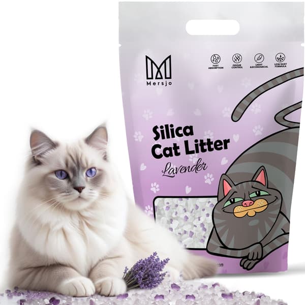 Mersjö Lavendel silikonisilitys kissoille 8x3,8L