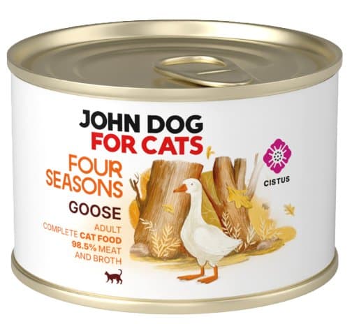 John Dog til katte | Four Seasons | Vådfoder til katte - Goose 185 g