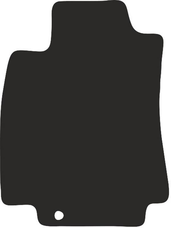 Polyamid førermåtte med gummibagside til Nissan Tiida C11 hatchback, sedan 2004-2012