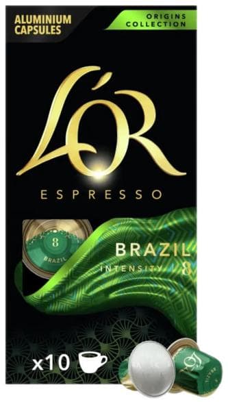 Kapslar L'OR Brazil Espresso 10 st.