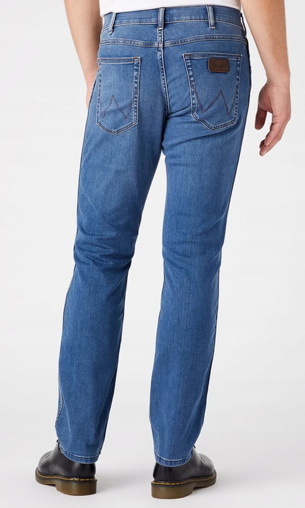 Wrangler GREENSBORO EPIC SOFT elastiske lige jeans W42 L34