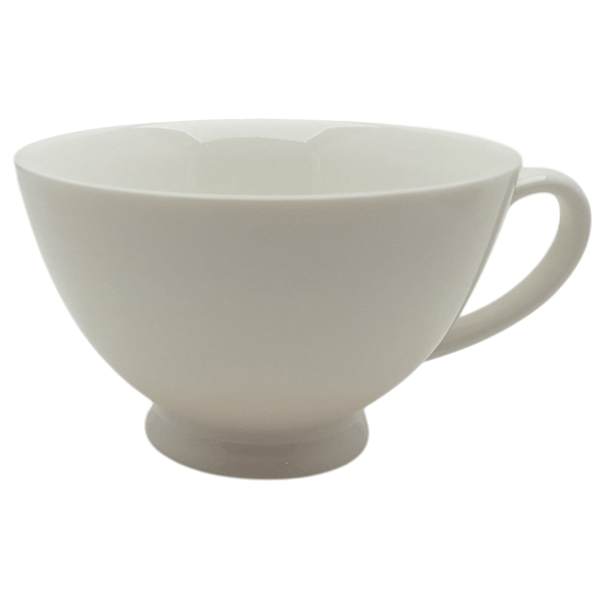 HVID KERAMIKOP 260 ml MED ÅBEN UNDERKOP TIL KAFFE OG TE