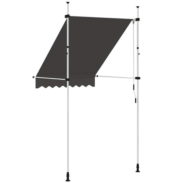 vidaXL manuel rullemarkise, 150 cm, antracit