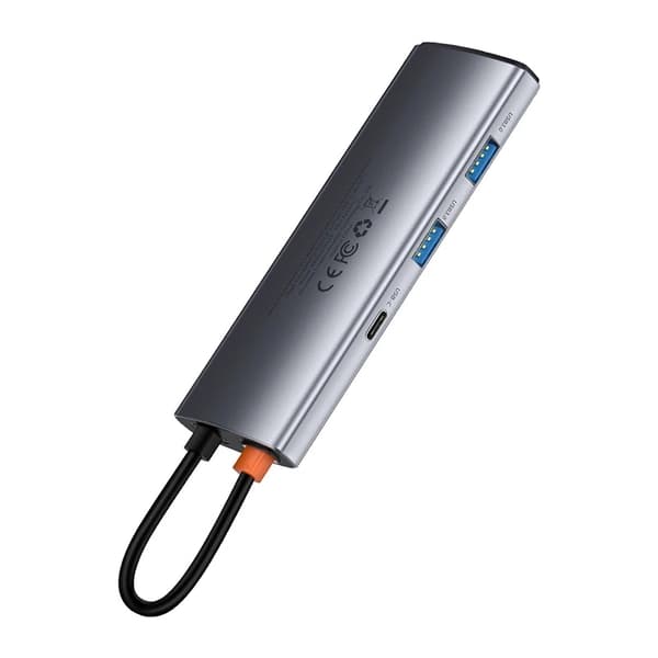 Baseus Hub USB-C 7in1 -sovitin 2x USB 3.0 + HDMI + USB-C PD -liitäntään