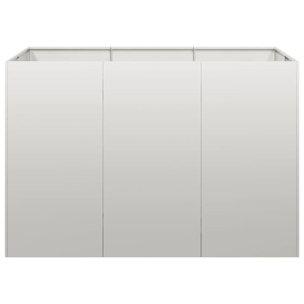 vidaXL urtepotte 120x80x80 cm rustfrit stål
