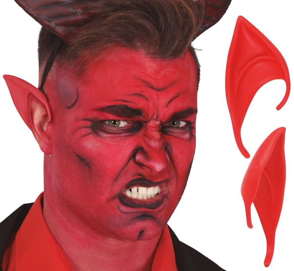 Latex Djævel Dæmonører Røde Halloween