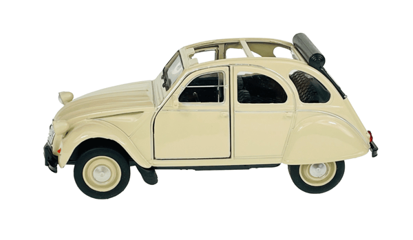 Welly OLD timer Citroën 2CV UTAN tak beige 1:34 43625