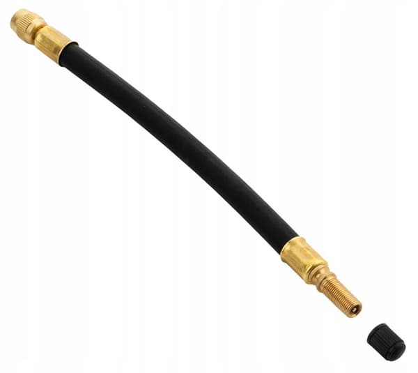Flexibel gummipump slang, Auto/Schrader ventil, 25 cm