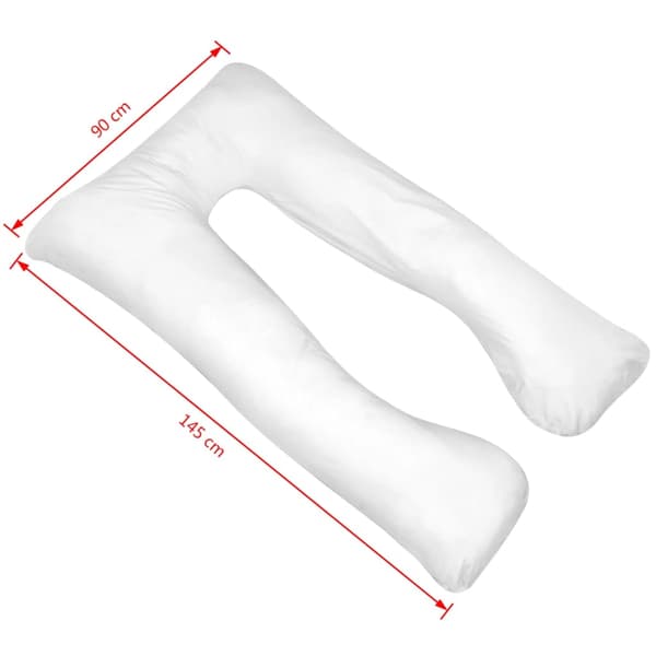 vidaXL Graviditetskudde 90x145 cm Vit
