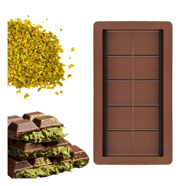 DUBAI CHOKOLADEFORM Silikone Chokoladeform 13,5 x 25 cm