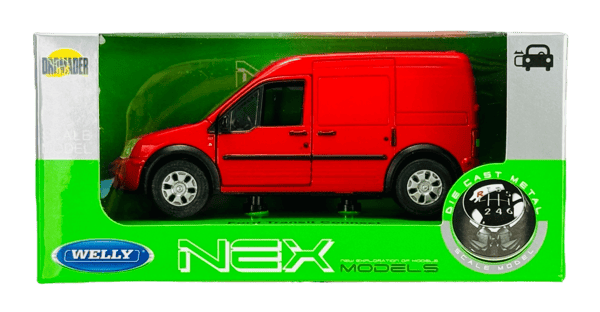 Welly Ford Transit Connect punainen 1:34 43631