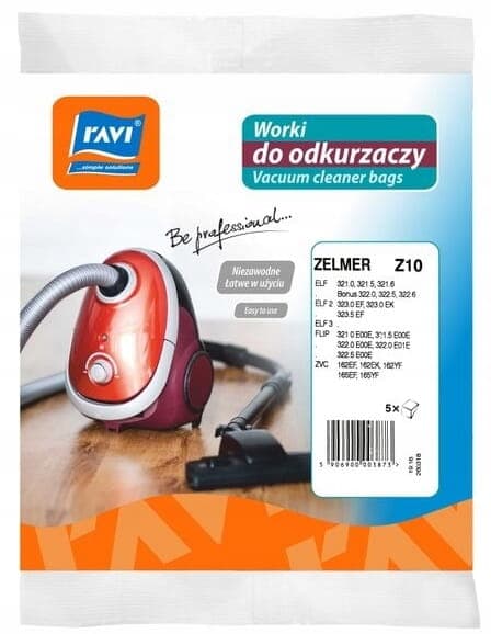 Z10 dammsugarpåsar, 5 st, slitstarkt papper