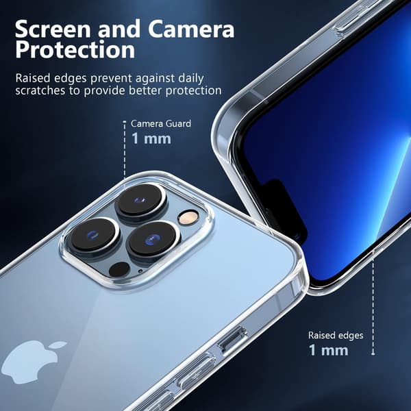 ETUI TIL APPLE IPHONE 13 PRO MAX SILIKONE + 3x HÆRDET GLAS A2484