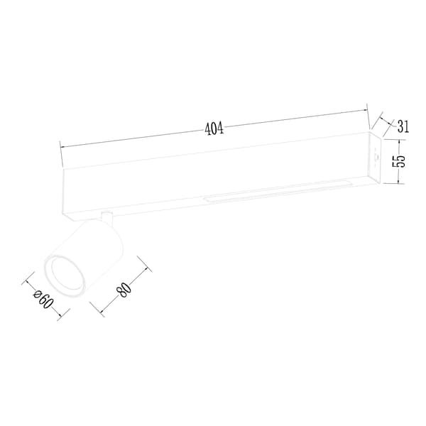 MAGNET LED-STRÅLKASTARE VIT MILAGRO ML1132