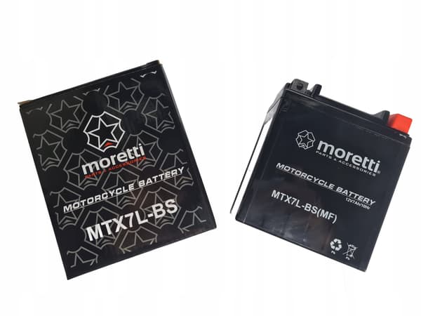 Moretti 12V AGM Gelbatteri MTX7L-BS Stærk kvalitet