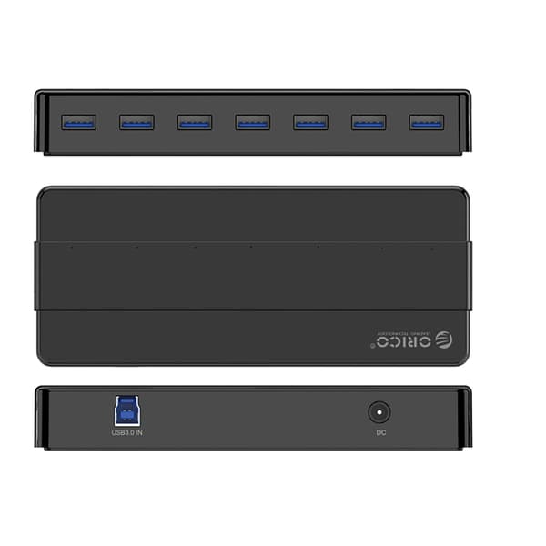 Orico H7928-U3-V1 Hub 7x USB-A 3.0 - sort